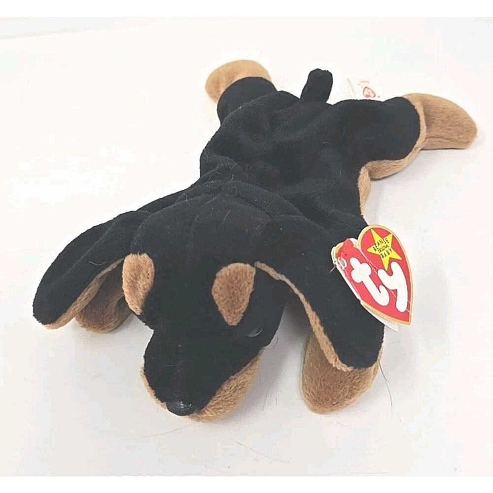 1996 Ty Beanie Baby TY Collectibles "Doby" Retired‎ Doberman Dog BB22 E1